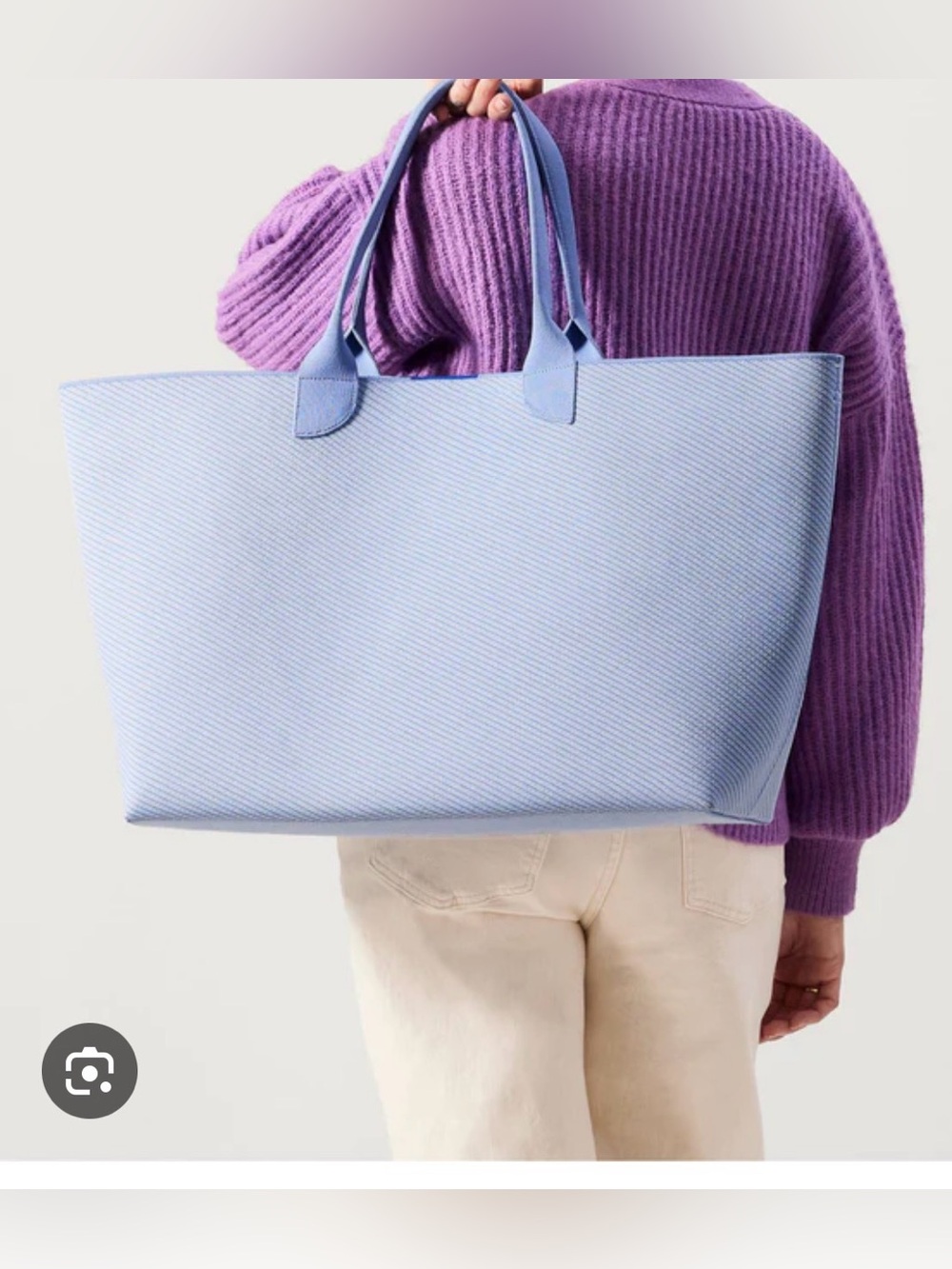 Rothy's Lightweight Mega Tote in Navy Twill